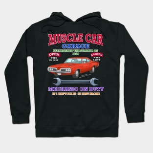 Muscle Car Garage Hot Rod Racing Novelty Gift Hoodie